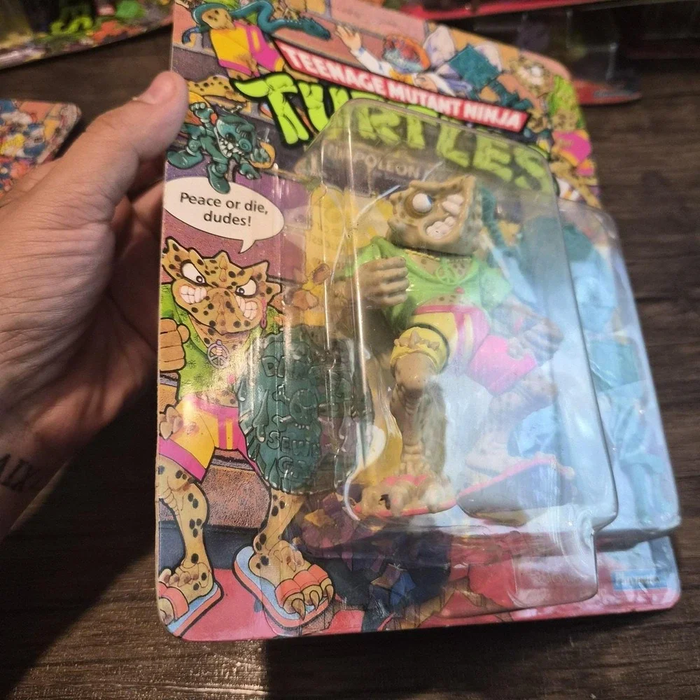 Rare 1990 TMNT Napoleon Bonafrog MOC Sealed Vintage Playmates Action Figure